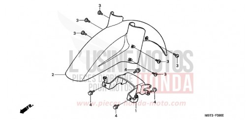 FRONT FENDER XL1000VY de 2000